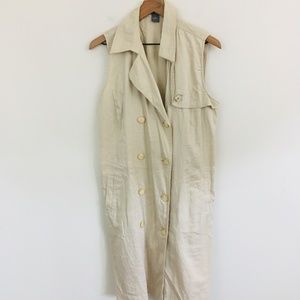 Ann Taylor Button Front Maxi Dress